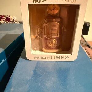 Timex Retro Gas Pump Clock - Gold